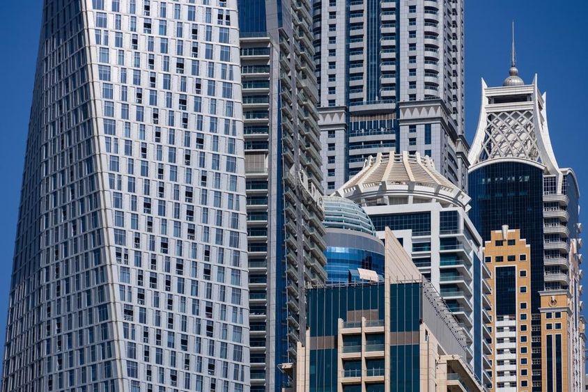 Dubai skyscrapers.