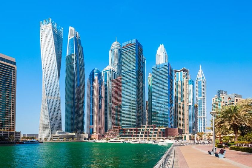 Dubai felhőkarcolok.