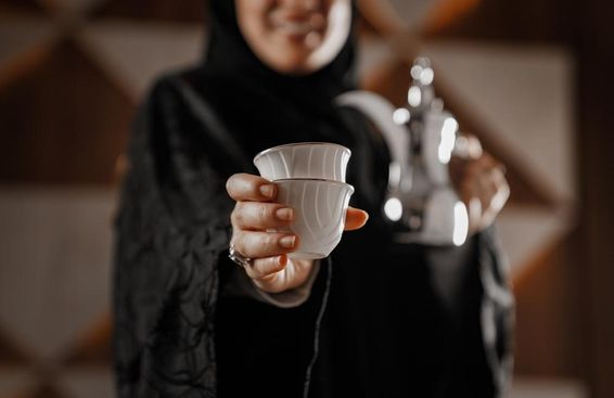 Café árabe tradicional.