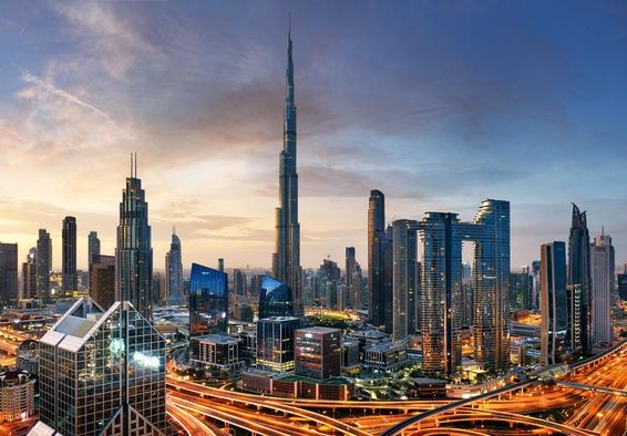 Burj Khalifa madártávlatból.