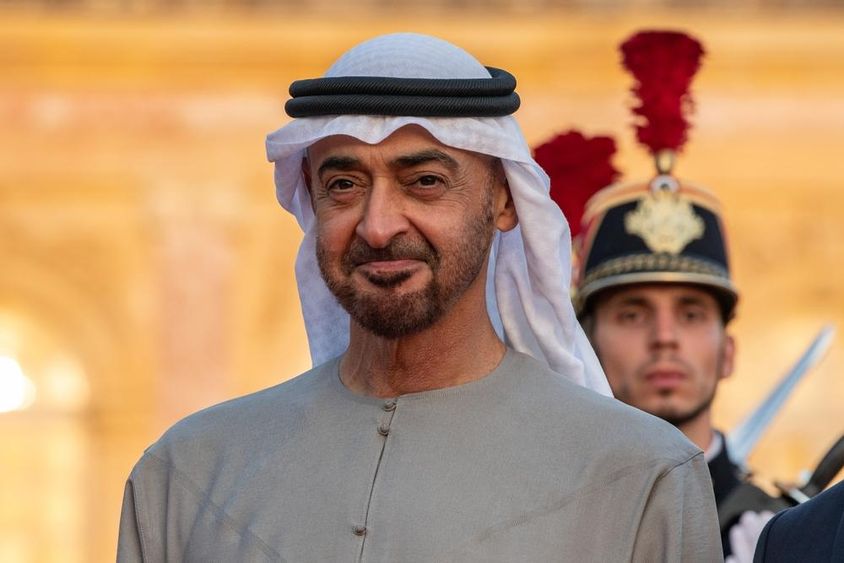 The President of the United Arab Emirates, Mohamed bin Zayed Al Nahyan.