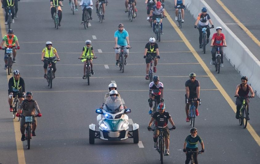 Dubai cycling race.