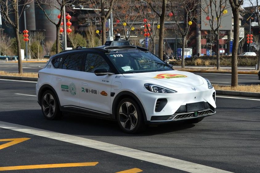 The next generation of Baidu and BAIC Group's self-driving taxi.