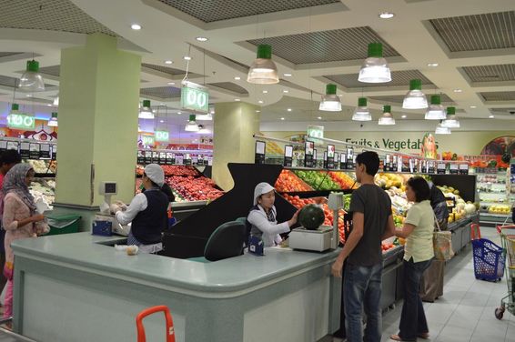 Lulu-Hypermarkt Frischwarenabteilung in Dubai.