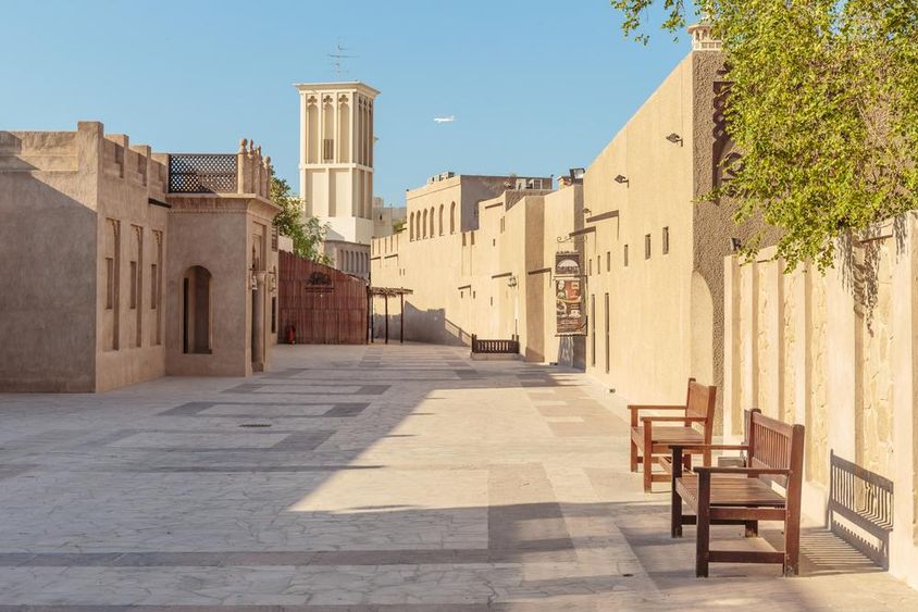 Dubai régi városrész.