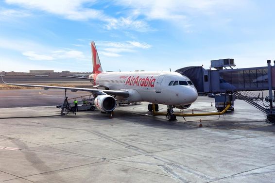 Oman Air Arabia A6-AUB Flugzeug, Airbus A320.