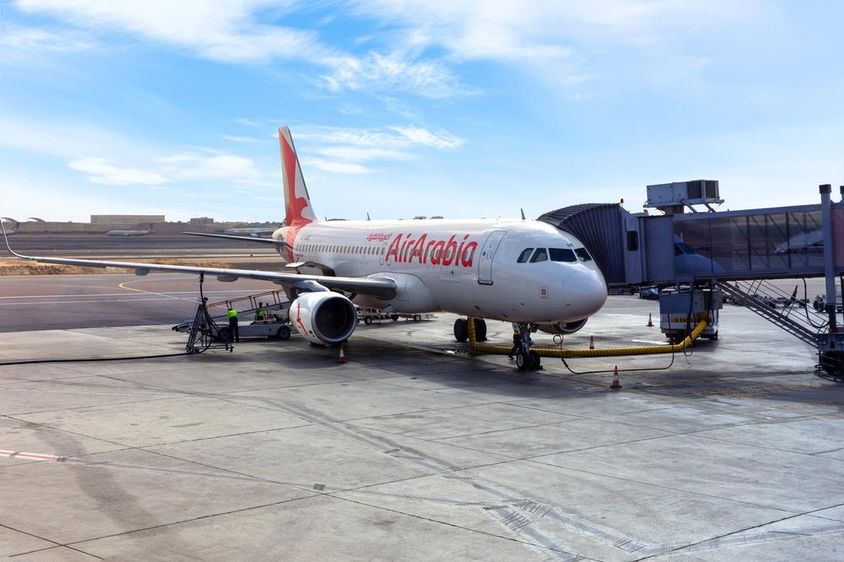 Oman Air Arabia A6-AUB aircraft, Airbus A320.
