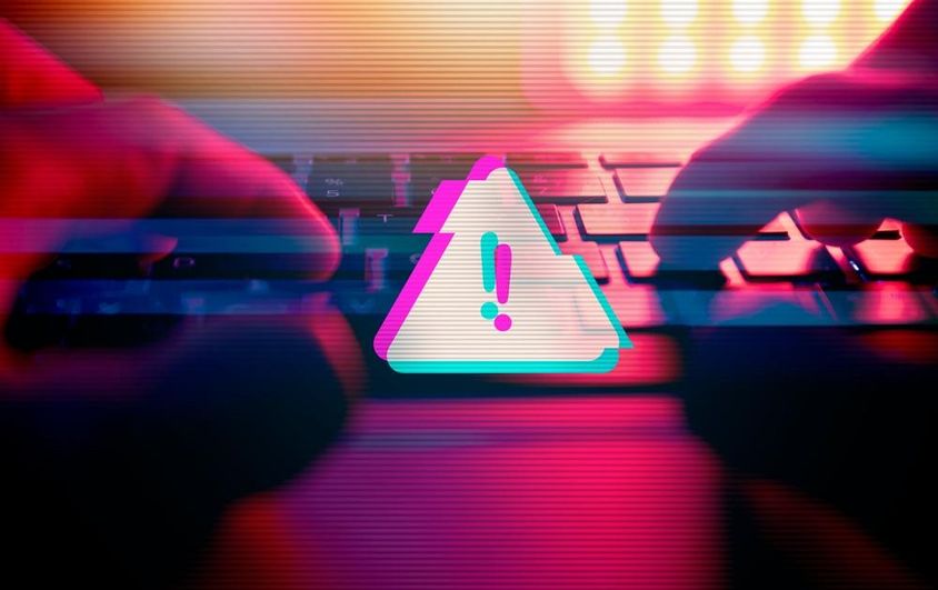Malware attack, virus alert.