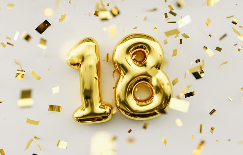 18-летние, золотые шары.