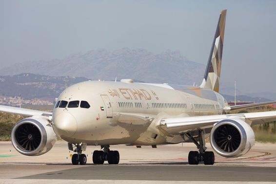 Etihad Airways Boeing 787-9 Dreamliner.
