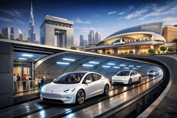 Dubai Loop teslákkal.