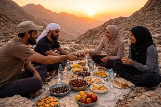 Naplementés Iftar Hegyi Csendben