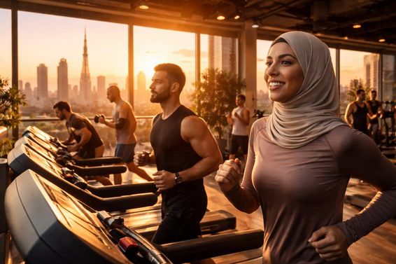 Aranyóra edzés Dubajban