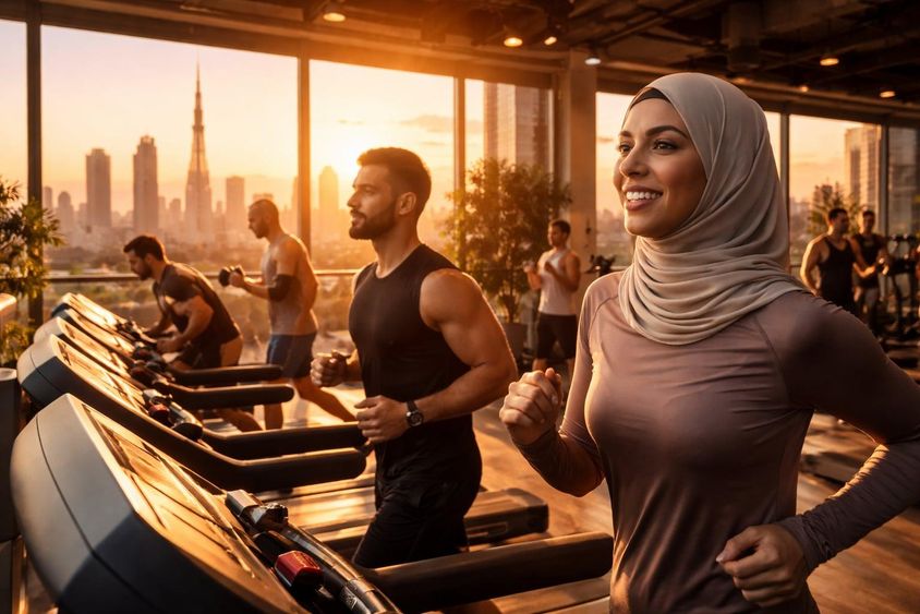 Aranyóra edzés Dubajban