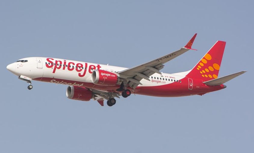 SpiceJet航空公司的波音737 MAX飞机
