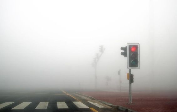Köd a Dubai úton.