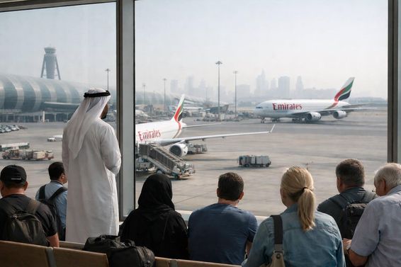 Emirates repülők dubai reptéren
