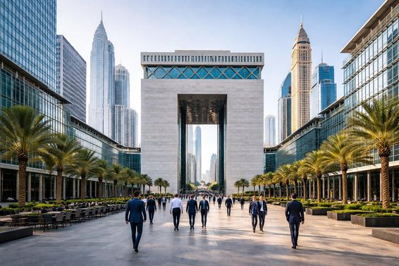 Dubai pénzügyi negyed élete