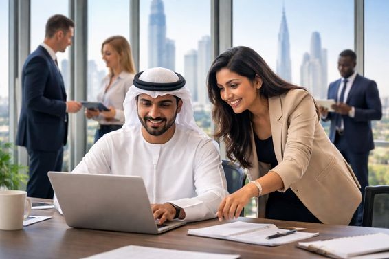 Karrierfejlődés modern dubai munkahelyeken