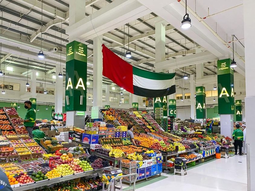 Mercado de verduras en Dubái