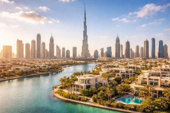 Dubai ingatlan panoráma luxus