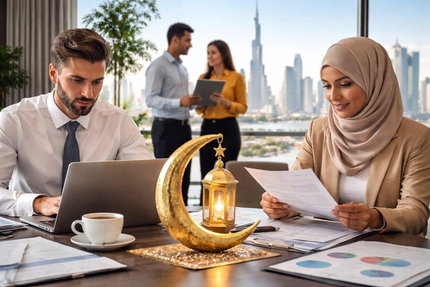 Holiday work in a Dubai office