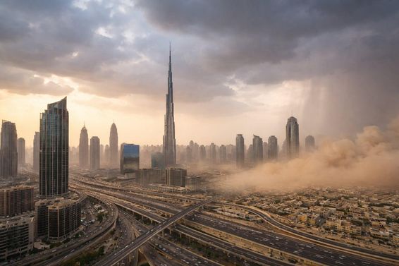Dubai vihar előtti csend