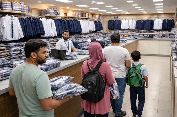 Iskolakezdési ruhavásárlás Dubaiban