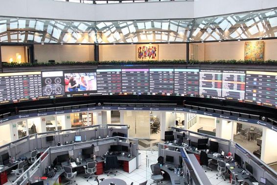 Securities movements on display screens