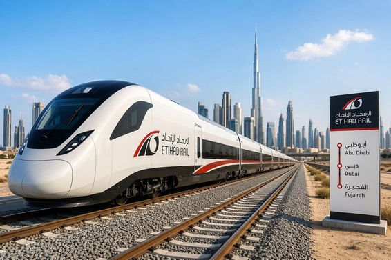 nova era ferroviária em Dubai