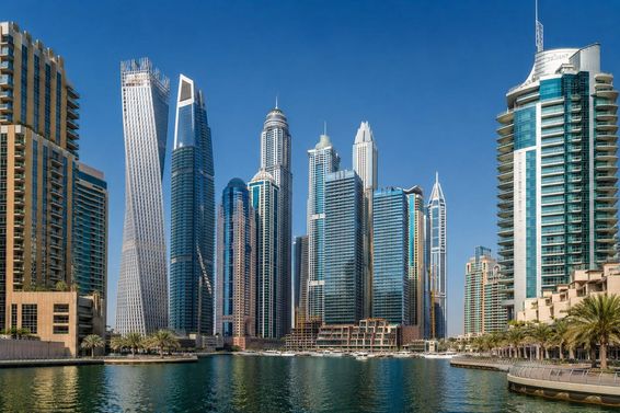 Dubai Heat Urban Landscape