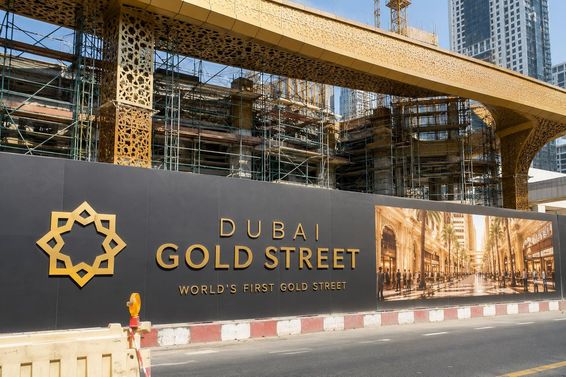 Dubai's Gold Street is under construction