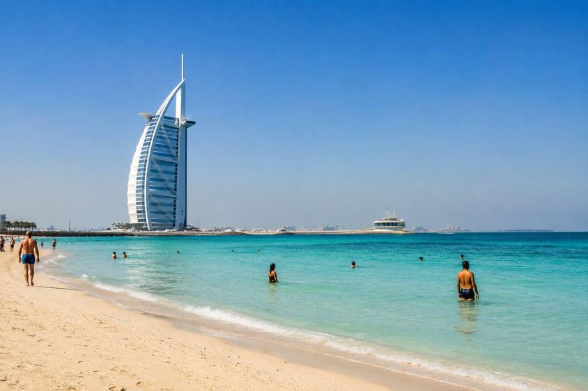 Dubai beachside Sunday