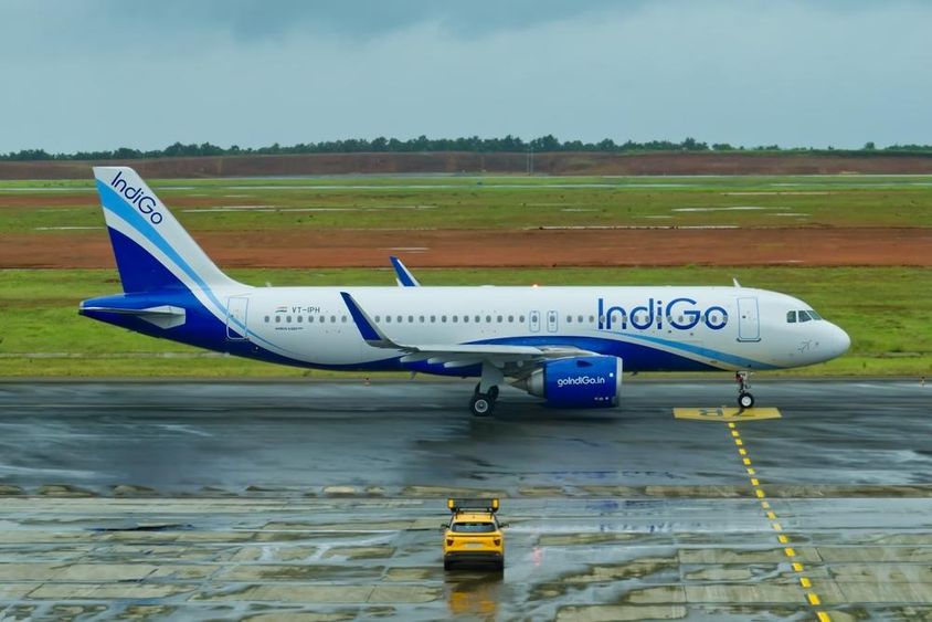 An IndiGo Airlines Airbus A320 aircraft