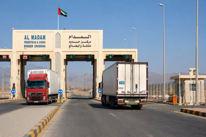Ománi Teherforgalom Sharjahban
