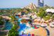 Aquaventure واٹر پارک اور نیپچون ٹاور کا منظر