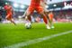 fű és oldalvonal a futballpályán a stadionban