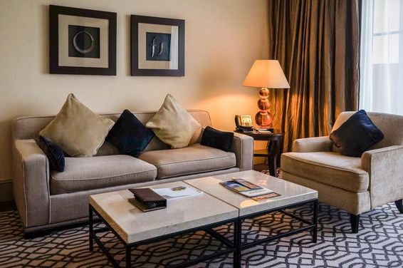 hotel with bright and modern interior.